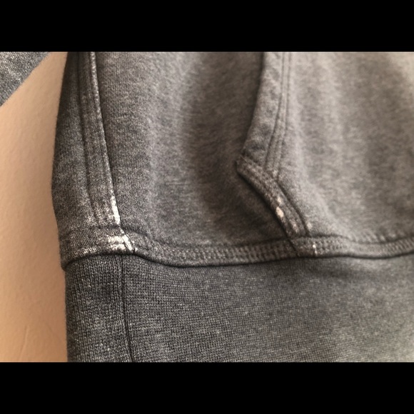 Nike navy blue tag hoodie sweater distressed faded club fleece pullover - Picture 10 of 16